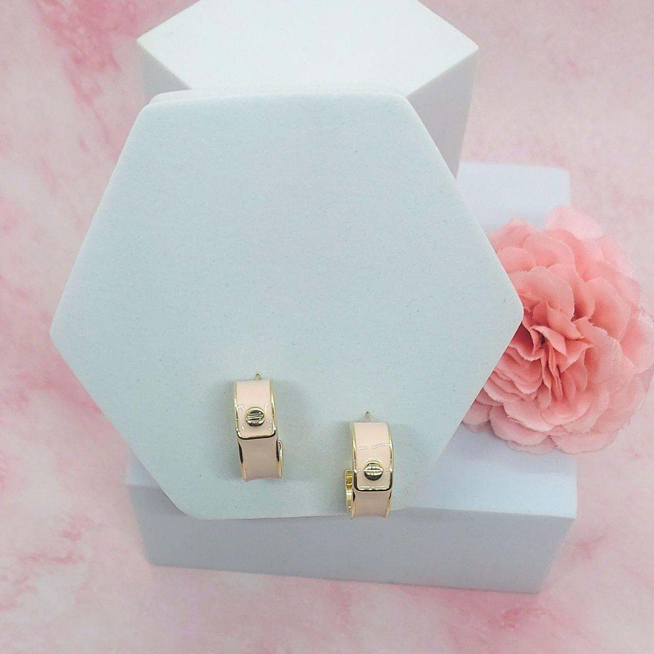 AIESHA- LIGHT PINK HOOPS - beyouindia