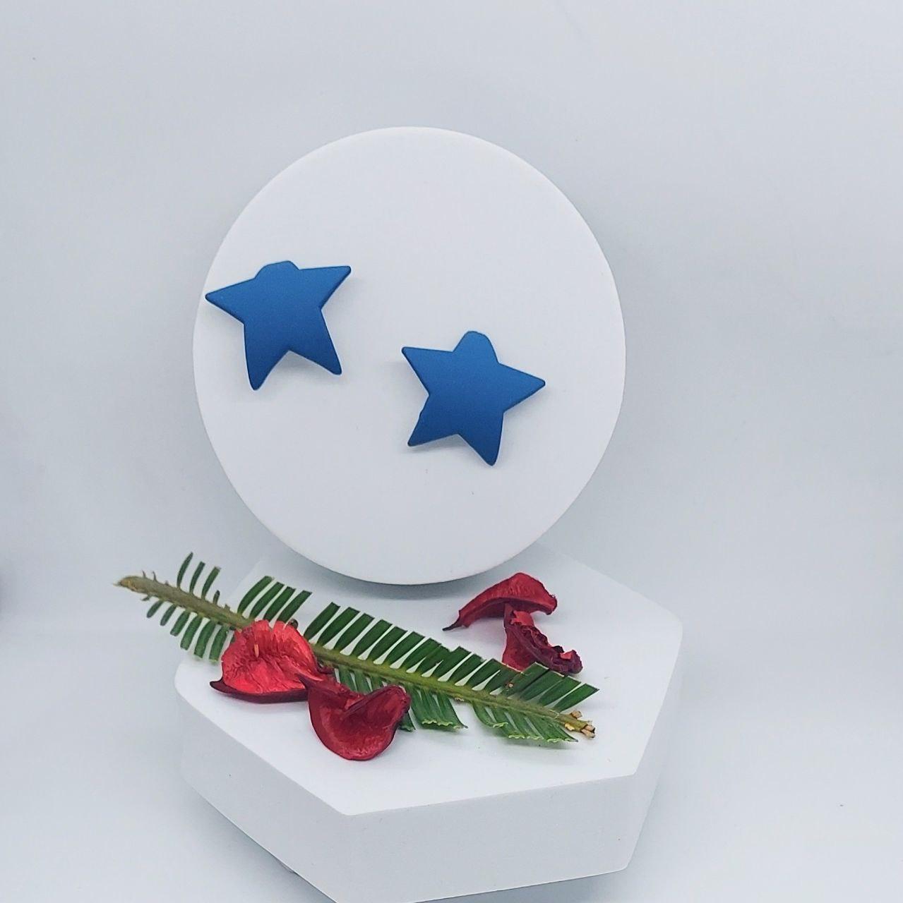 SHIMA- BLUE STAR STUDS - beyouindia