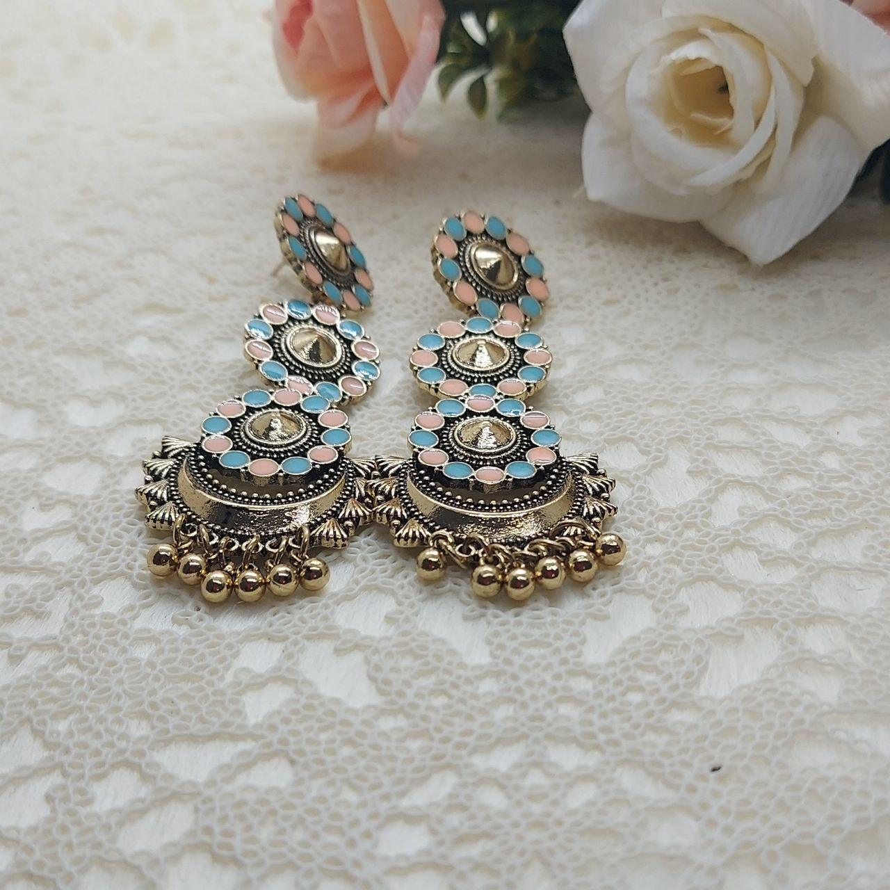 NAZRIN-ANTIQUE EARRINGS - beyouindia