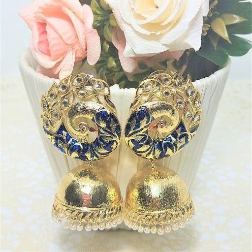 ADHYA- PEACOCK EARRINGS - beyouindia