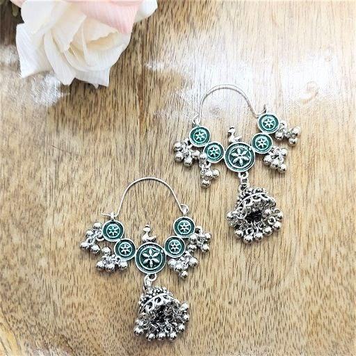 OMA- OXIDISED EARRINGS - beyouindia