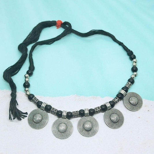 ZAYA-OXIDISED NECKPIECE - beyouindia