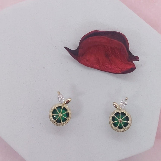 NUPOOR- GREEN STUDS - beyouindia