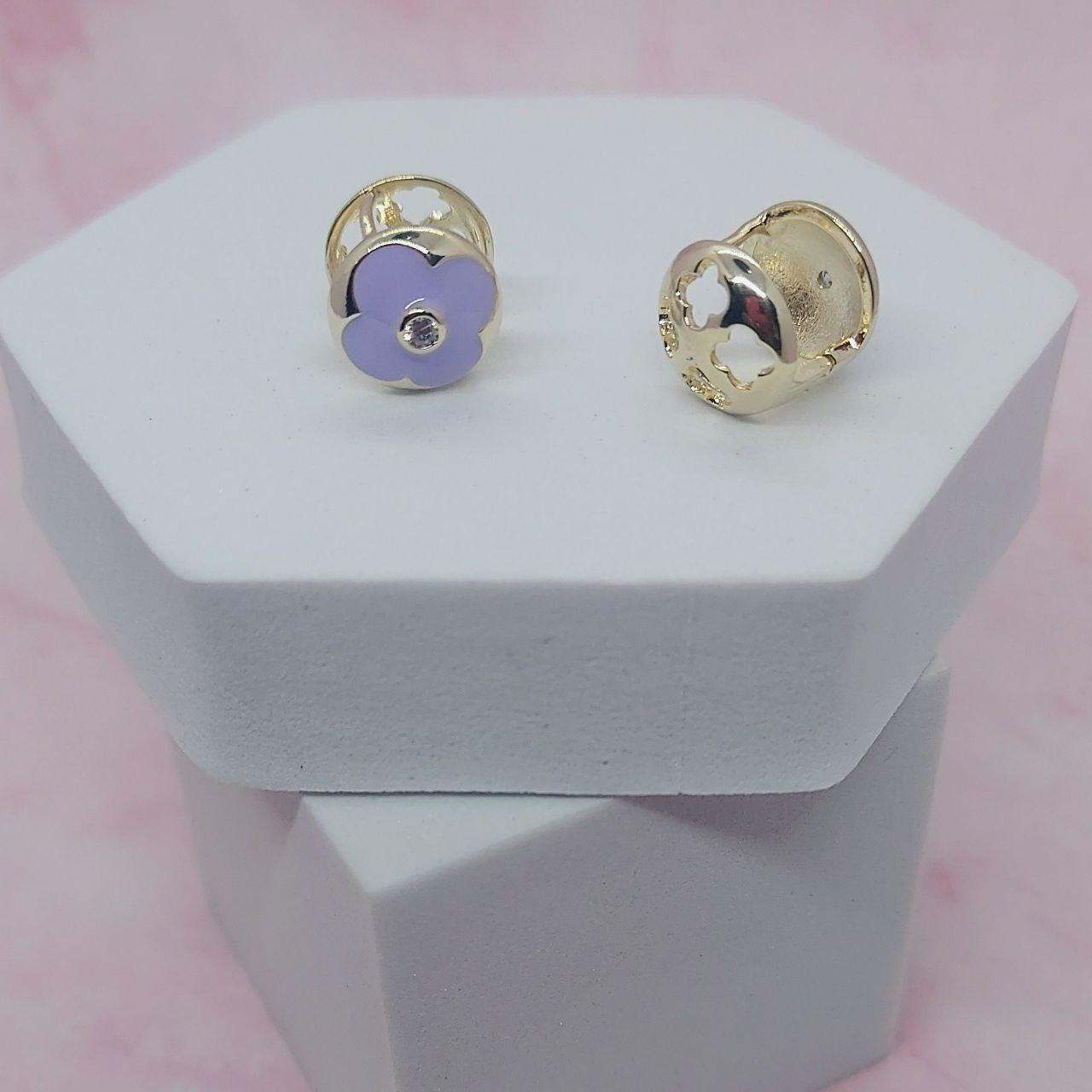 SABINA-FLORAL STUDS - beyouindia