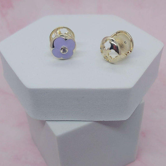 SABINA-FLORAL STUDS - beyouindia