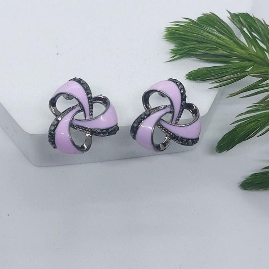 PRITA-PURPLE STUDS - beyouindia