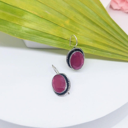 MEERA- PINK EARRINGS - beyouindia