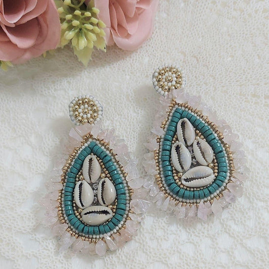 SAISHA-BEACH NUDE EARRINGS - beyouindia