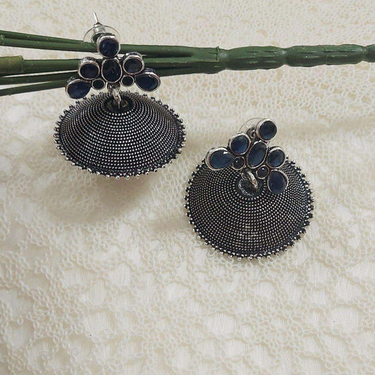 JASMIN- BLUE JHUMKA - beyouindia