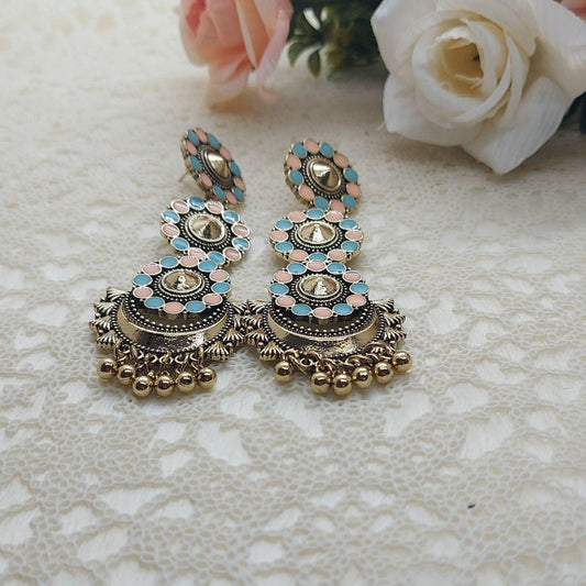 NAZRIN-ANTIQUE EARRINGS - beyouindia