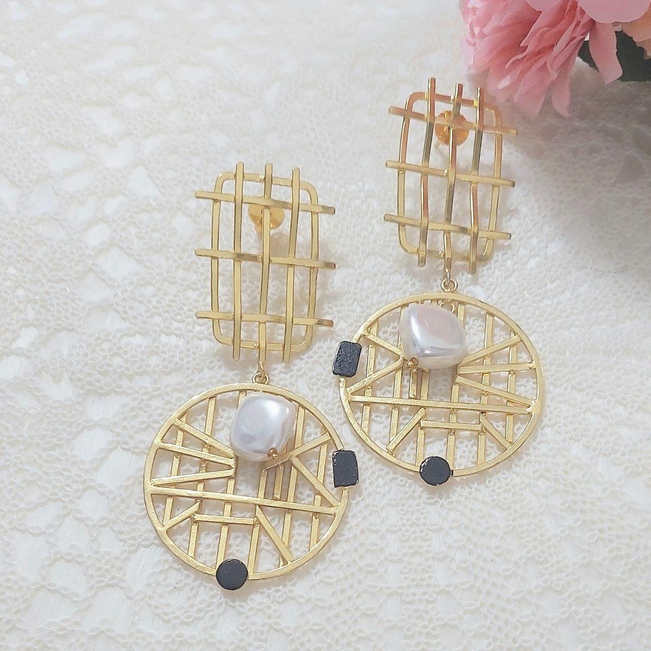 BANI- BRASS EARRINGS - beyouindia