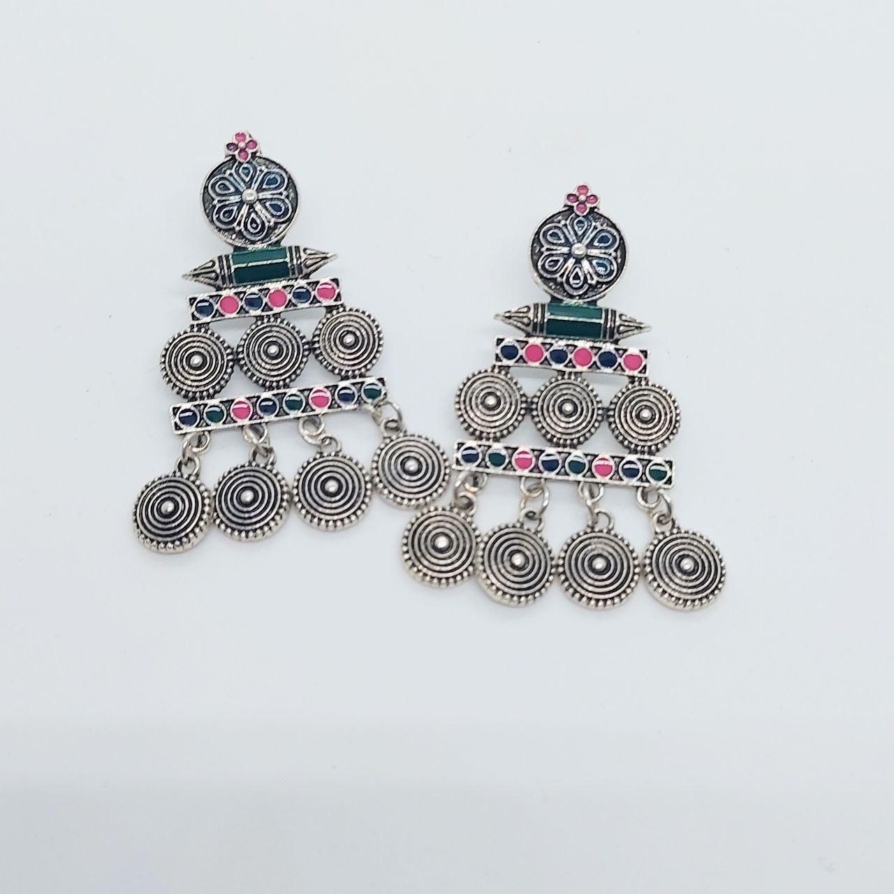 CHAVI- OXIDISED EARRINGS - beyouindia