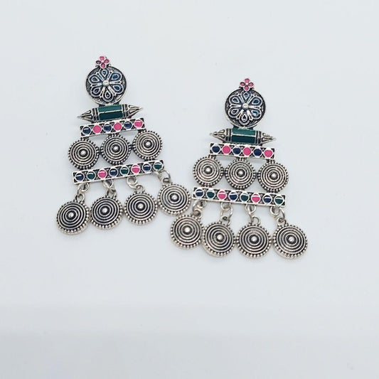 CHAVI- OXIDISED EARRINGS - beyouindia