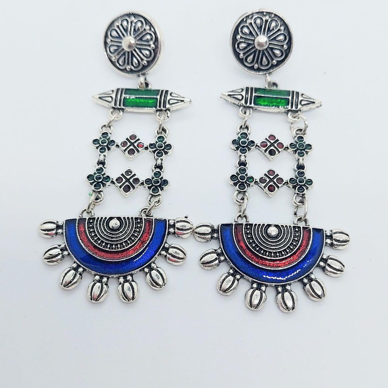 NAINA- ENAMEL PAINTED EARRINGS - beyouindia