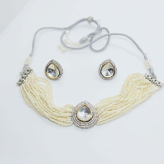 RAISHA- KUNDAN CHOKER SET - beyouindia