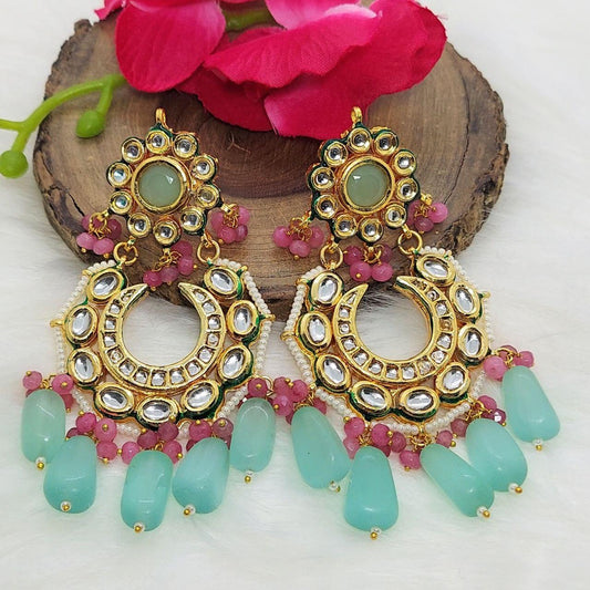 SHAMA- KUNDAN EARRINGS - beyouindia