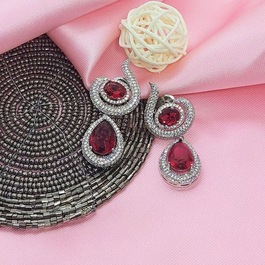 KHAANI-CUBIC ZIRCONIA EARRINGS - beyouindia