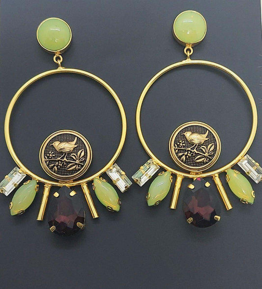 CATHERINE- SEMIPRECIOUS EARRINGS - beyouindia