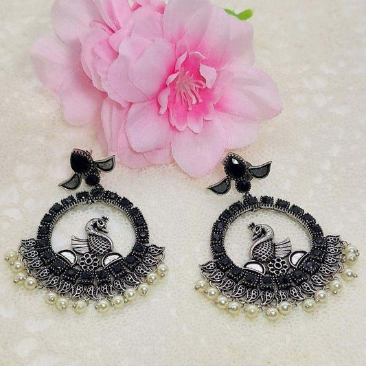 PEEHU- PEACOCK EARRINGS - beyouindia