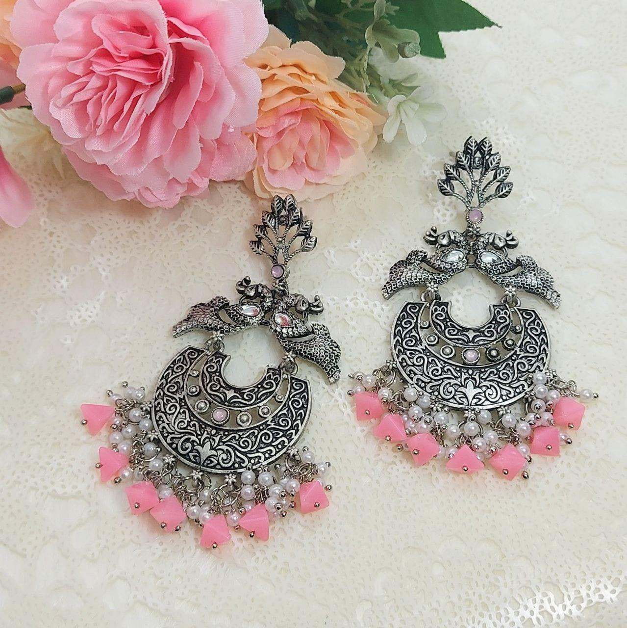 ILA-OXIDISED EARRINGS - beyouindia