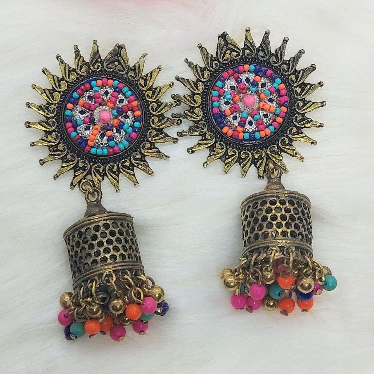 MAHNOOR- ANTIQUE EARRINGS - beyouindia