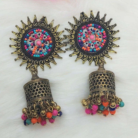 MAHNOOR- ANTIQUE EARRINGS - beyouindia