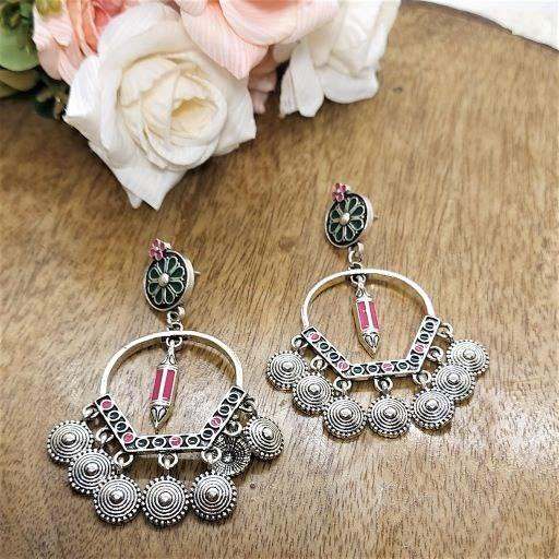 BELA-ENAMEL PAINTED EARRINGS - beyouindia