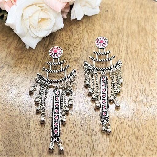SEJAL- OXIDISED EARRINGS - beyouindia