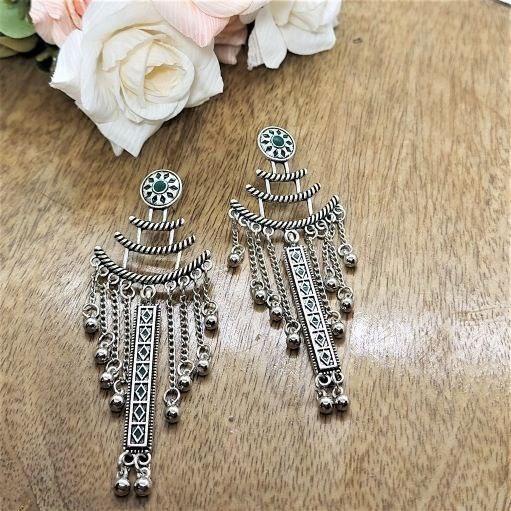 SEJAL- OXIDISED EARRINGS - beyouindia