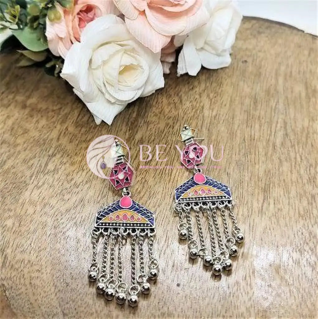 AANYA- SILVERPLATED EARRINGS - beyouindia