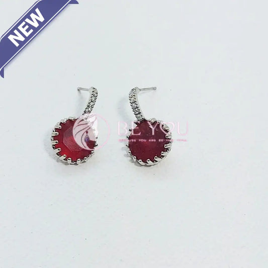 AAYAT- RED EARRINGS - beyouindia